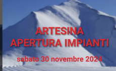 Sci, Artesina apre gli impianti sabato 30 novembre