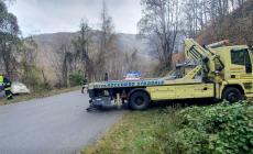 Auto in una scarpata a Frabosa Soprana