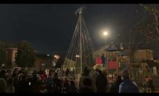 Un grande albero di luci per il Natale a Magliano Alpi 
