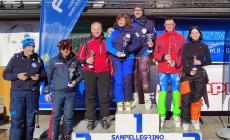 Fabio Cazzanti, della DiscesaLiberi:  tre successi in Coppa Italia di Sci Alpino Paralimpico al Passo San Pellegrino