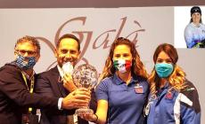 Michela Moioli, nel 2020 al Galà della Castagna di Frabosa Sottana, oggi campionessa mondiale di snowboardcross