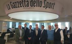 L'associazione Dardanello in visita alla Gazzetta dello Sport 