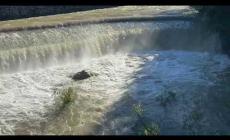 Mondovì, torrente Ellero: con il sole dopo la piena di giovedì 17 aprile