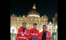 “Con il cuore in viaggio”: da Clavesana a Roma, tre Volontari del Soccorso al fianco dei fedeli