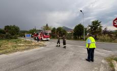 Chiusa Pesio: tromba d'aria abbatte palo della luce in via Einaudi