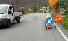 Maltempo sul Monregalese, la Provincia al lavoro per ricostruire il muretto ceduto sulla provinciale a Frabosa Soprana 