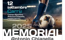 Calcio: venerdì 12 settembre il Memorial Antonio Chiapella a Carrù