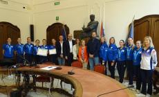 Twirling: le vice-campionesse mondiali ricevute da Robaldo in Provincia 