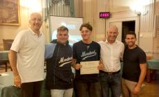 Mondovì: JFK Baseball premiato in Comune dall'assessore Terreno