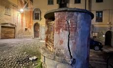 Mondovì: danneggiato l'antico pozzo in vicolo del Teatro 