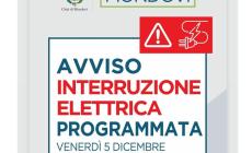 Stasera, venerdì 5 dicembre, sospesa energia elettrica a Mondovì Breo dalle 20 alle 23 