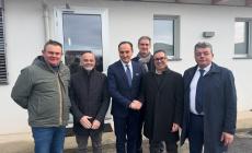 FOTOGALLERY - Il presidente della Regione Alberto Cirio in visita alla Almec e allo Scatolificio Doglianese 