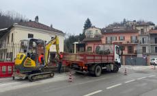 San Michele: lavori in corso per una voragine sul marciapiede