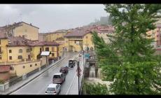 Mondovì: vento e pioggia sulla città intorno alle 10,30 di lunedì 3 agosto 2020