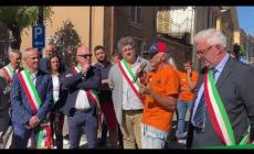 Taglio del nastro dell’antica Fiera del Fagiolo a Crava di Rocca de’Baldi