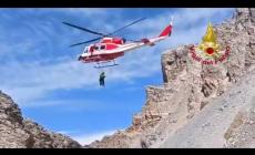 Acceglio: nel video l'intervento dei vigili del fuoco per mettere in salvo due ragazzi bloccati a 2.800 metri in quota