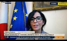 Ministra monregalese Dadone (P.A.) a Rainews sul decreto: «Serve almeno il 50% di smart working»