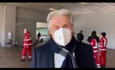 Apre il centro vaccinale all'ex Valauto, Garelli: "Felice di fare questo dono alla città, ora aspettiamo i vaccini"
