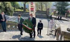 Mondovì, 25Aprile, l'omaggio ai Caduti di Comune e Anpi ancora in epoca covid