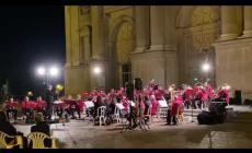 La banda di Mondovì in concerto sul sagrato del Santuario di Vicoforte
