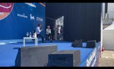 L'arrivo di Nicola Savino al Festival della Tv e Nuovi media 