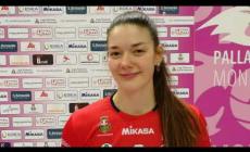 Alessia Mazzon, autrice di un'ottima prestazione commenta il match contro il Club Italia Crai