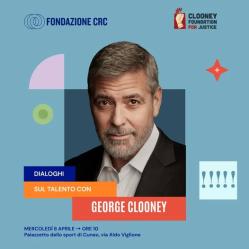 George Clooney a Cuneo per parlare di diritti: al centro il progetto della Fondazione CRC per le scuole