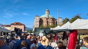 Vicoforte: primo giorno di Fiera baciato dal sole
