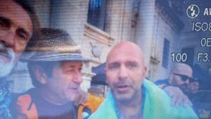 Santiago, Langhe e&hellip; una foto simpaticamente vintage: quando Roby Bella incontra Checco Zalone