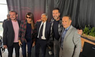 L'arrivo di Gigi Buffon al Galà della Castagna d'oro di Frabosa Sottana