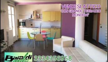 Attico con grande terrazzo in vendita a Mondovì