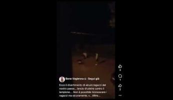 Benevagienna, ragazzini lanciano pietre, di notte, in strada: il Comune pubblica il video