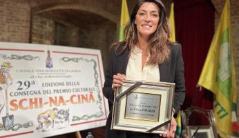 Coldiretti Cuneo e Comitato festeggiamenti di Borgata Casale hanno portato a Dogliani Elisa Isoardi, “Schi-na cinà” nel mondo