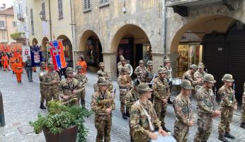 Mondovì: l’omaggio della Fanfara della Brigata Alpina Taurinense ai volontari AIB del Piemonte 