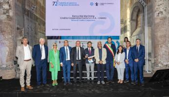 BCC Alpi Marittime premiata per il suo impegno nel progresso economico e sociale del territorio