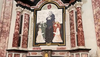 Svelata a Vicoforte la “Vergine dei Battuti” dell’artista Antonio Capaccio