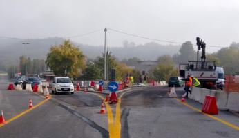 Incrocio delle Olle, giornata importante: in funzione la rotonda provvisoria