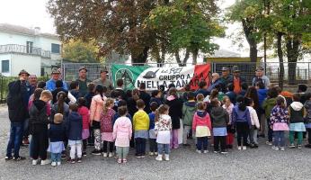 Niella: il grazie agli Alpini per la castagnata alle scuole