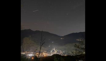 La cometa Lemmon fotografata nei cieli di Garessio