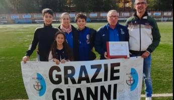 “Grazie Gianni”: premiato ad Alba l’allenatore del Dogliani che salvò la vita al piccolo Gabriele