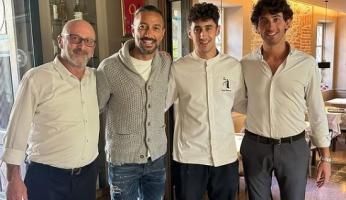 Fabio Quagliarella ospite al ristorante “Del Peso” a San Michele