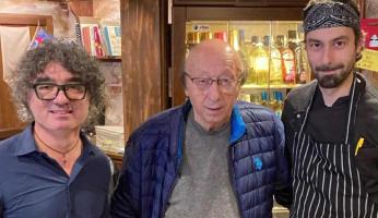 Luciano Moggi a Carrù tra calcio e buona cucina