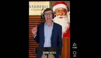 Mondov&igrave;, le mongolfiere e Babbo Natale: il Barbero (finto) conquista i monregalesi