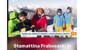 Le piste di Frabosa Soprana in diretta su Uno Mattina