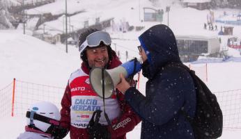 Sfida sulla neve di Prato Nevoso per i volti di Sky Calciomercato l'Originale