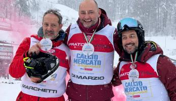 VIDEO - Il podio dello Sky Calciomercato Dual Race: primo Di Marzio, secondo Marchetti, terzo Quagliarella