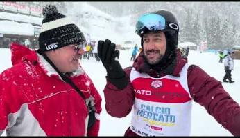 VIDEO - Fabio Quagliarella bronzo alla Sky Calciomercato Dual Race: &ldquo;Quasi ogni settimana vengo a Prato Nevoso&rdquo;