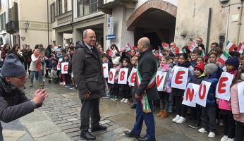 FOTOGALLERY- Ceva accoglie il principe Alberto II di Monaco al Teatro Marenco