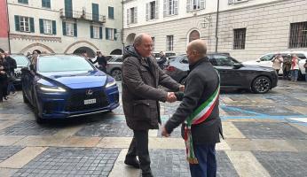 VIDEO - Ceva accoglie il principe Alberto II di Monaco al Teatro Marenco