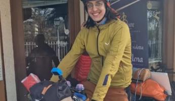 Tocca anche Vicoforte il giro del mondo in bici del giovane cuneese Simone